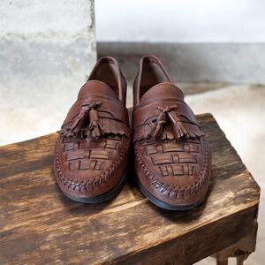 Giorgio Brutini BrownTassel Men’s Loafers Sz 9.5M Preppy Dress Shoes